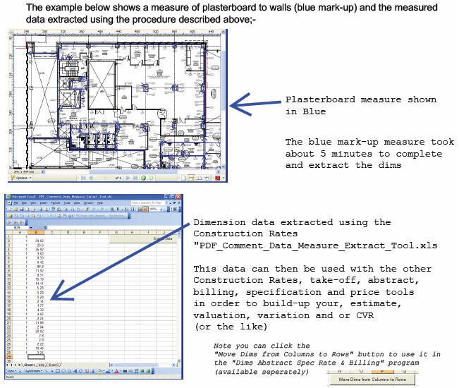 Quick Scale Measurement Dims Exported in to Excel